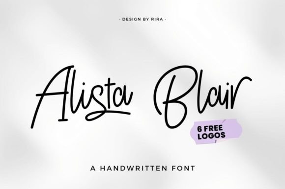 Alista Blair Font: A Handwritten Touch for Your Brand