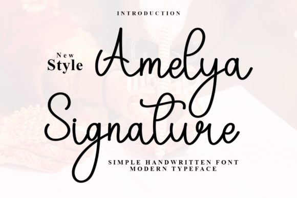 Amelya Signature: A Festive Font for Your Brand