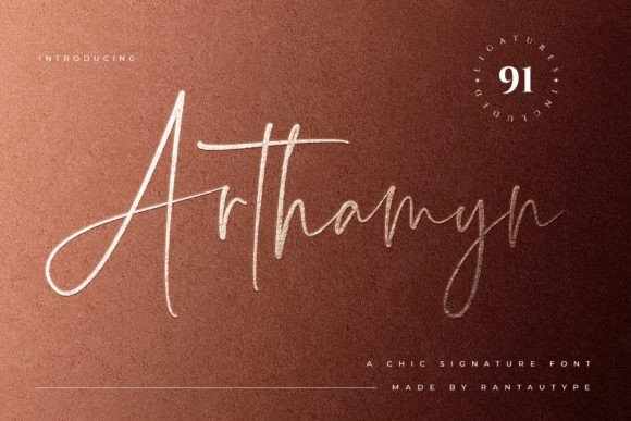 Arthamyn: A Signature Script Font That Elevates Campaign Design