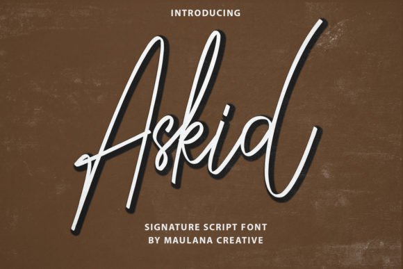 Askid Font: A Signature Script for Memorable Brand Typography