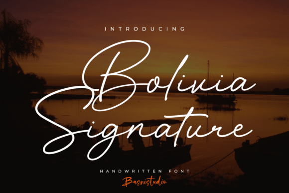 Bolivia Signature Font: A Professional Script for Your Brand