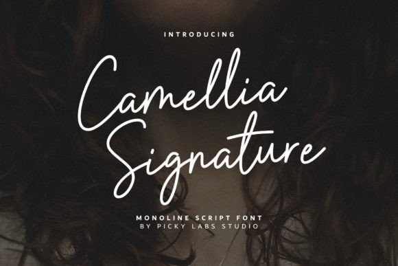 Camellia Signature Font for Digital Design