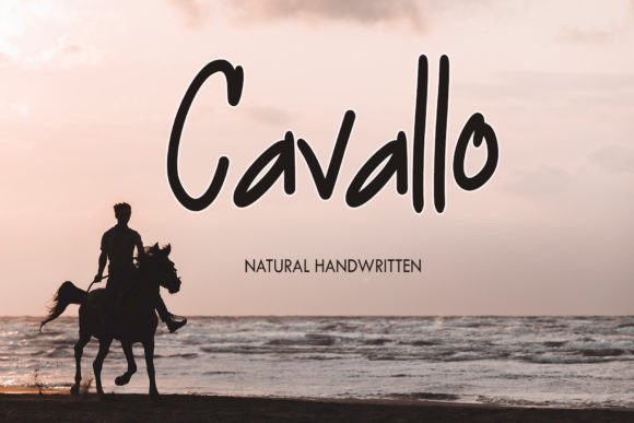 Cavallo Font: A Handwritten Typeface for Editorial Elegance
