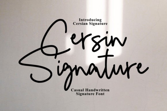 Cersin Signature Font: Elevate Your Brand with Handcrafted Typography