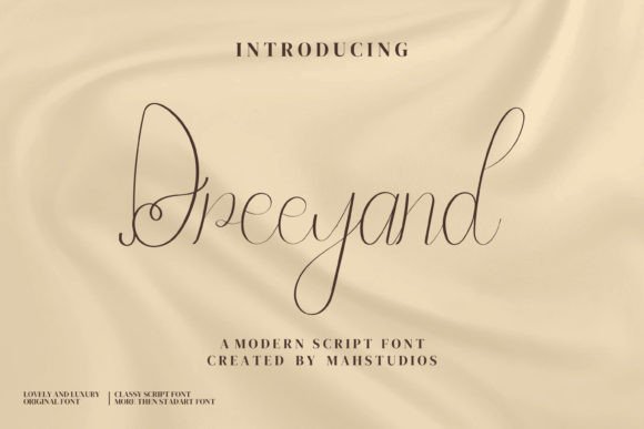Dreeyand: A Script Font That Elevates Branding with Elegance