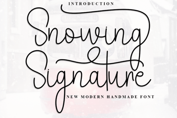 Enhance Your Brand with the Snowing Signature Font