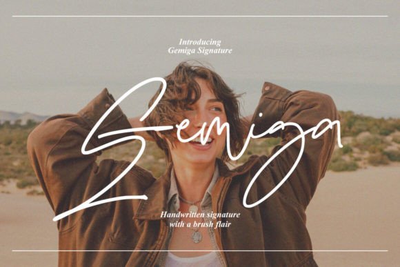 Gemiga: A Premium Script Font for Editorial Design and Branding