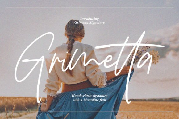 Grimetta Signature Font: A Handcrafted Typeface for Makers