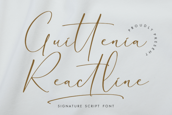 Guittenia Reactline: A Script Font with Editorial Elegance