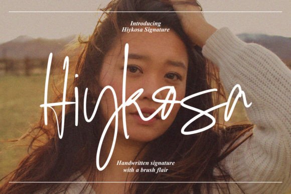 Hiykosa Font: A Script Amp Typeface for Small Business Branding
