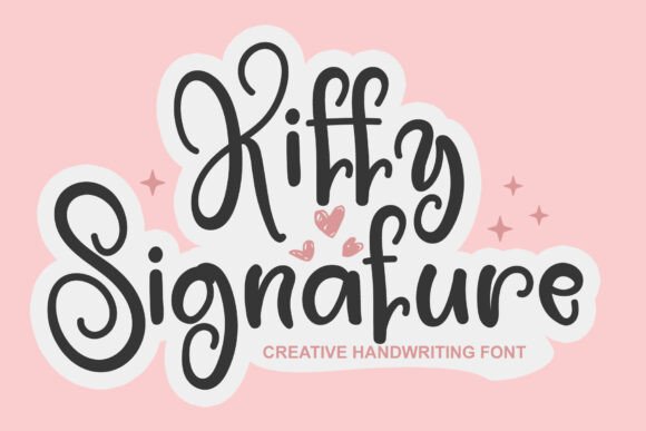 Kitty Signature: A Playful Typeface for Festive Editorial Design