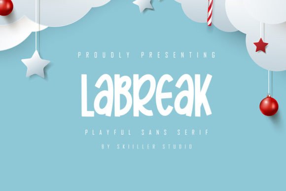 Labreak Font: A Playful Typeface for Craft Projects