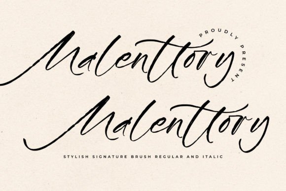 Malenttory: A Script Font That Elevates Editorial Design