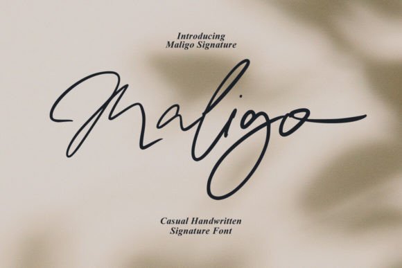 Maligo Font: A Beautiful Script for Editorial Design