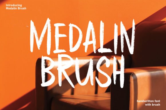 Medalin Brush: A Handcrafted Font for Creative Branding Projects