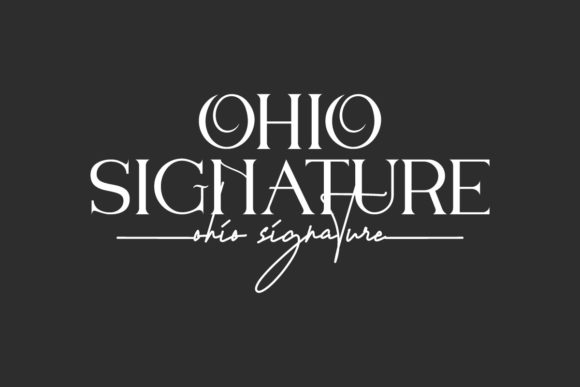 Ohio Signature Font: A Chic Typeface for Digital Branding