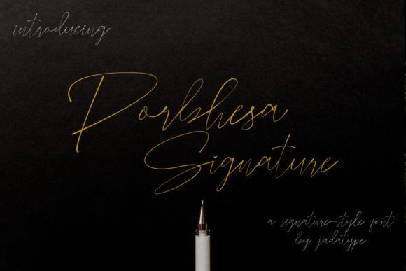 Porbhesa Signature: A Premium Script Font for Stronger Campaign Messaging