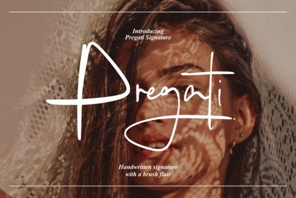 Pregati Font: A Signature Script for Handmade Elegance