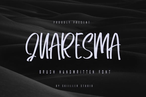 Quaresma - Brush Handwritten Font Review for Web Design
