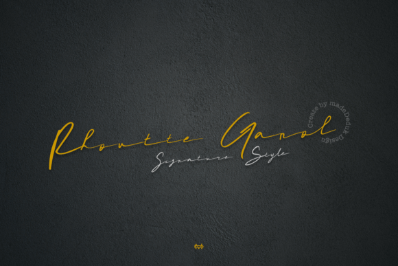 Rhoutte Ganol Font: A Script Amp Typeface That Elevates Branding