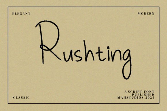 Rushting Font: A Script Amp Delight for Web Design
