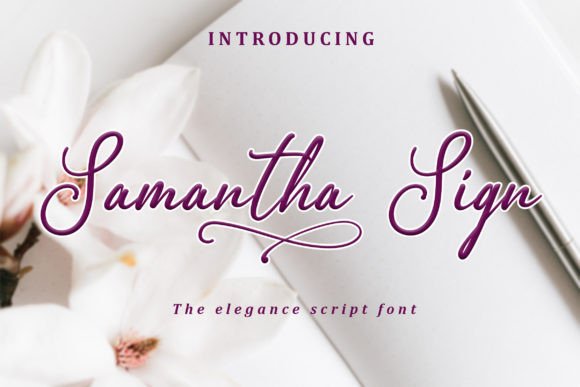 Samantha Sign: A Classy Typeface for Modern Web Design