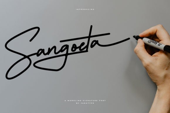 Sangoeta: A Stylish Handwritten Font for Editorial Design