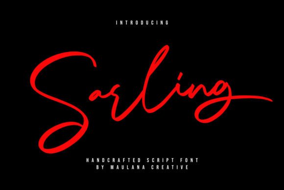 Sarling: A Versatile Script Font for Modern Web Design