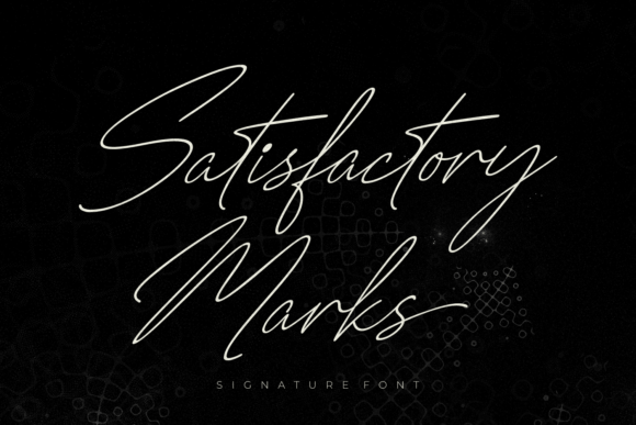 Satisfactory Marks: A Stylish Font That Elevates Brand Identity