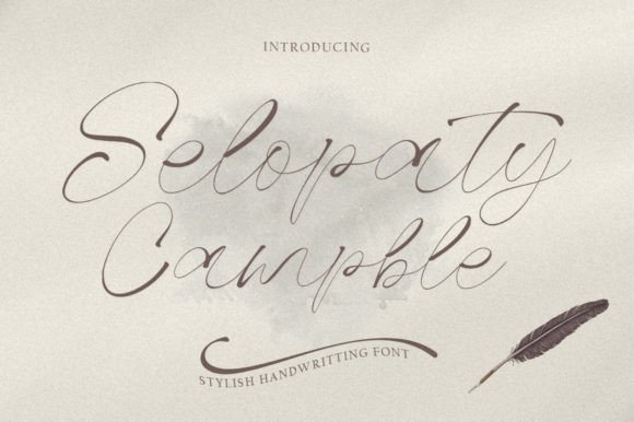 Selopaty Campble Font Review: A Handwritten Typeface for Creative Branding