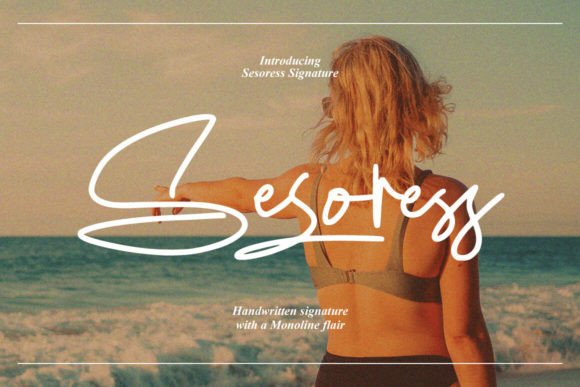 Sesoress Font Review: A Handcrafted Script for Creative Branding