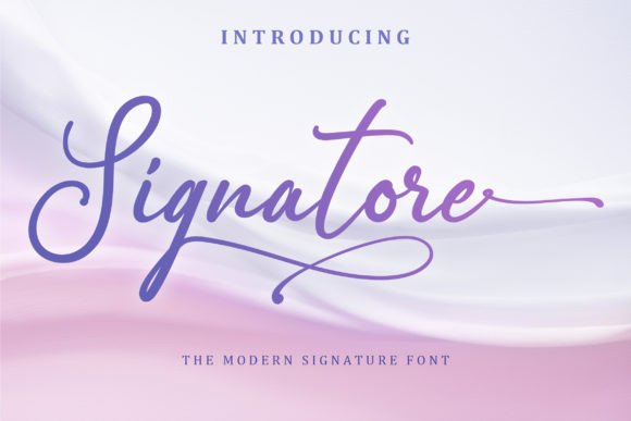 Signatore: A Stylish Font for Modern Web Design