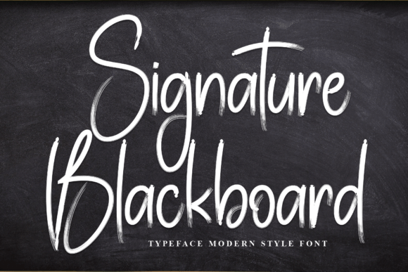 Signature Blackboard Typeface for Impactful Campaigns