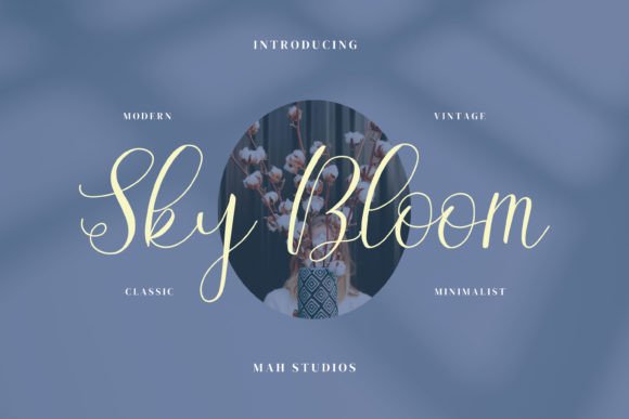 Sky Bloom Font: Elevate Your Brand with a Script Typeface That Captivates