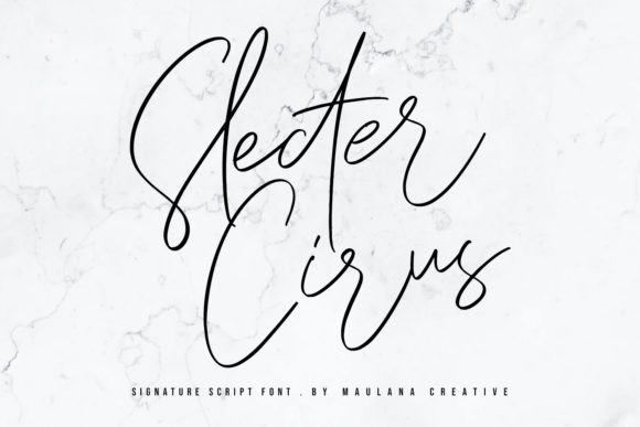 Slecter Cirus: A Monoline Script Font That Feels Just Right