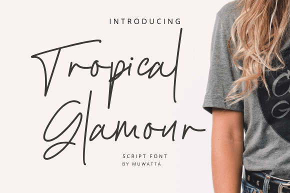 Tropical Glamour: A Script Font That Elevates Editorial Design