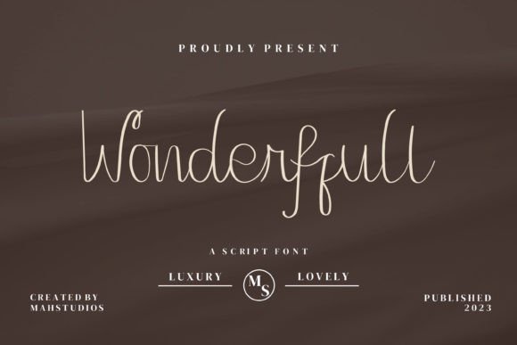 Wonderffull Typeface: A Polished Script Font for Your Brand